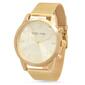 Mens Steeltime 18kt. Gold Mesh Strap Watch - 879006W - image 1