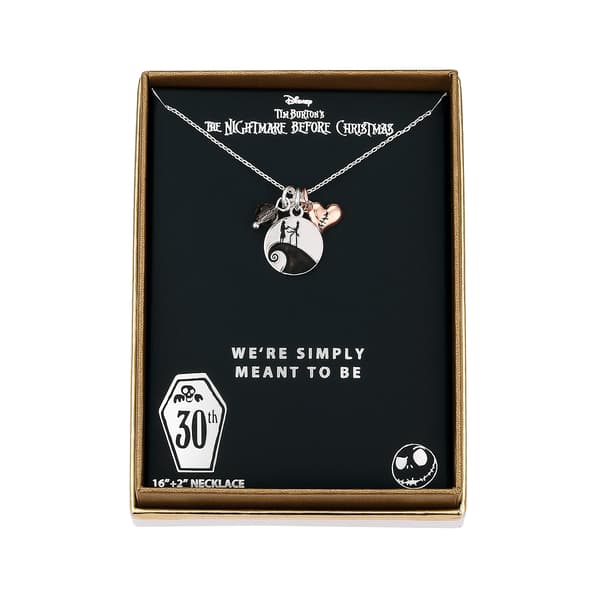 Shine Nightmare Before Christmas Jack & Sally Pendant