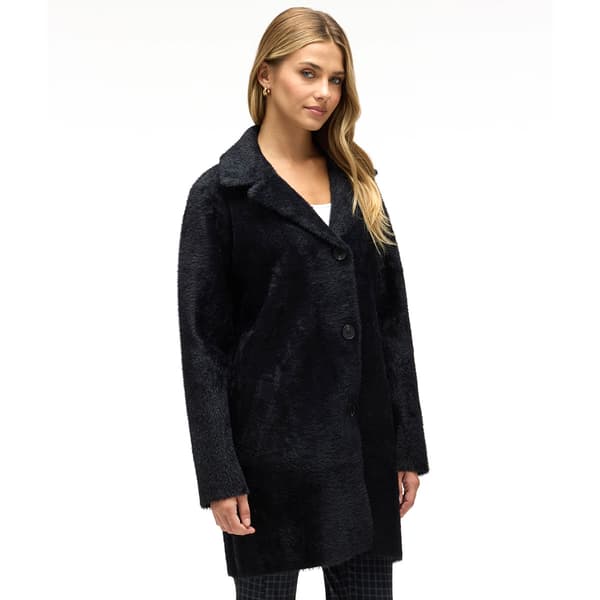 Womens NVLT Notch Collar Single Breasted Coatigan - Black - image 