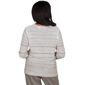 Petite Alfred Dunner Regent Street Sequin Stripe Sweater - image 2