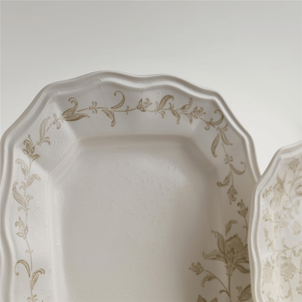 222 Fifth Batik Toile Taupe 12pc. Dinnerware Set - Service for 4