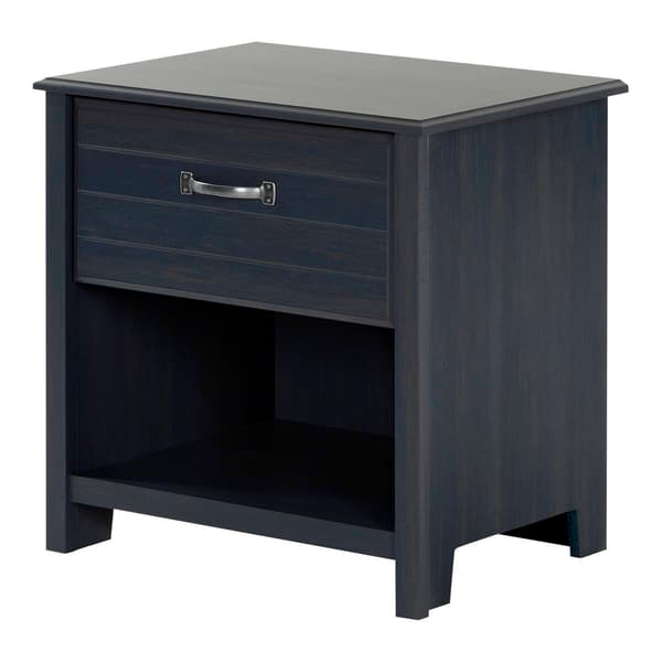 South Shore Asten Blueberry Drawer Nightstand