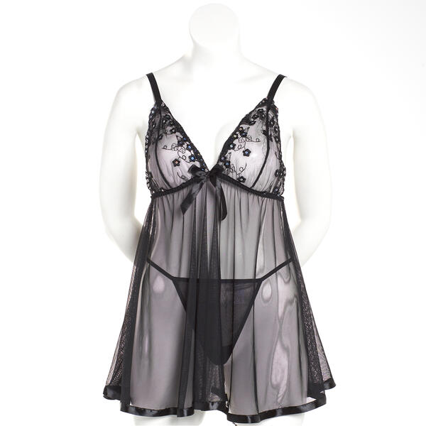 Plus Size Spree Intimates Babydoll - image 