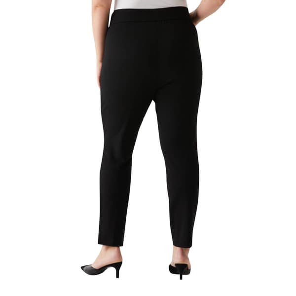 Plus Size Ella Rafaella Slim Ankle Hardware Pants