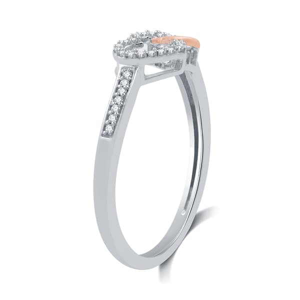 Diamond Classics&#8482; Two Heart 1/10ctw. Diamond Promise Ring