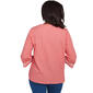 Petite Alfred Dunner Free Spirit Floral Embroidery Blouse - image 2