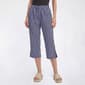 Womens Emily Daniels Pull On Stripe Capris with Side Slits - image 1