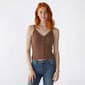 Juniors Pink Rose V-Neck Pointelle Button Down Sweater Vest - image 5
