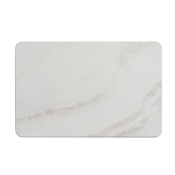 VCNY Home White Marble Diatomite Bath Mat