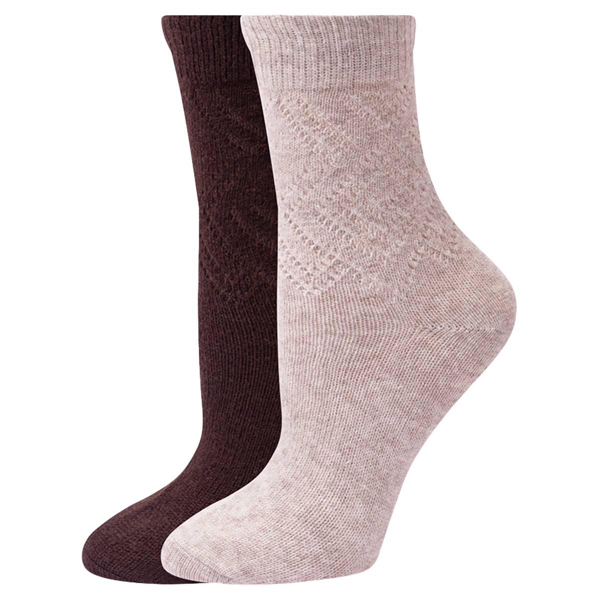 Womens HUE 2Pk Point Rib Boot Socks