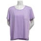 Womens MUK LUKS® Short Sleeve Solid Scoop Neck Pajama Tee - image 4