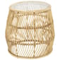 9th & Pike(R) Natural Brown Rattan Accent Table - image 1