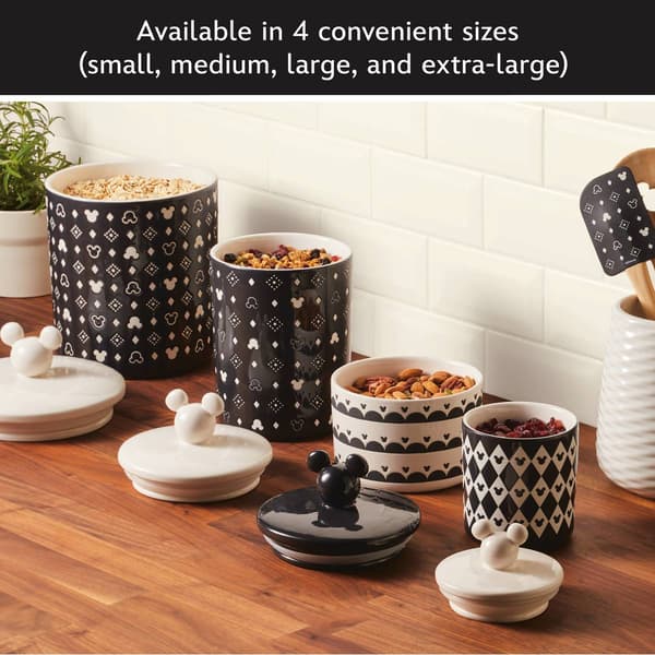 Disney Home Monochrome 12.8 Cup Extra Large Ceramic Canister