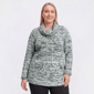 Plus Size Preswick & Moore(R) Space Dye Drawstring Sweater - image 1