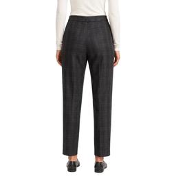 Womens Zac & Rachel Pull On Plaid Straight Leg Pants