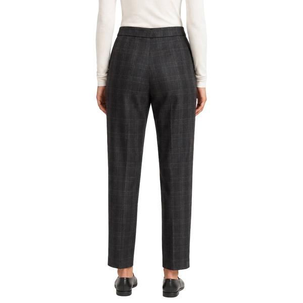 Womens Zac & Rachel Pull On Plaid Straight Leg Pants