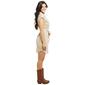 Juniors Almost Famous&#8482; Knit Corduroy Flange Sleeve Button Dress - image 4