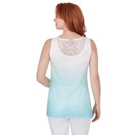 Plus Size Hearts of Palm Spring Into Action Soft Ombre Tank