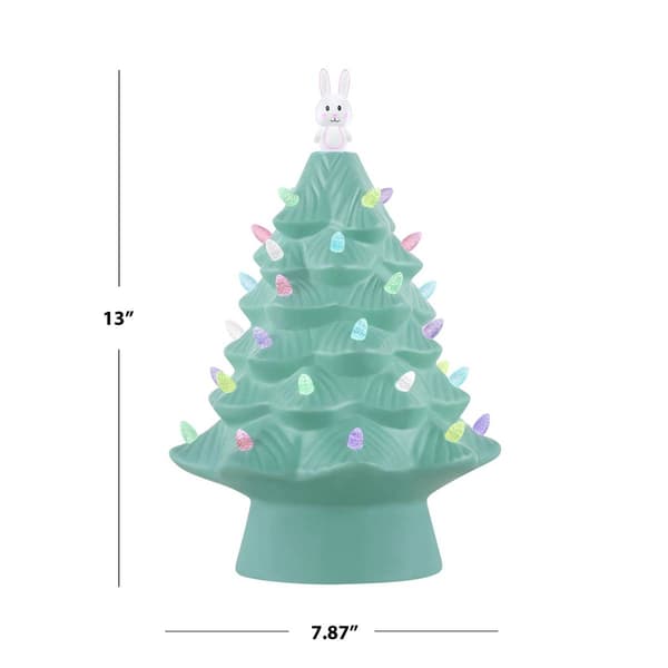 Mr. Christmas 13in. LED Teal Easter Tree