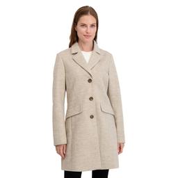 Womens Sage Collective Single Breasted Faux Wool Coat