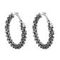 Ashley Cooper&#40;tm&#41; Jet Twist Hoop Earrings - image 1