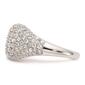 Pure Fire 14kt. White Gold Lab Grown Diamond Dome Fashion Ring - image 3