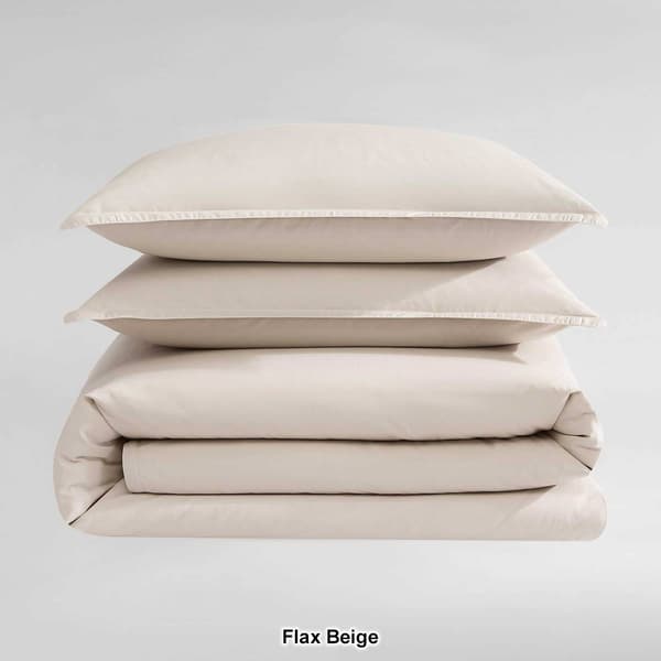 Calvin Klein Naturals Solid Cotton-Rich 3pc. Duvet Cover Set