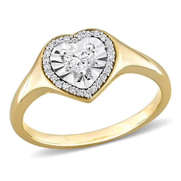 Sophia B 14kt. Gold 1/4ct. Diamond Heart Ring