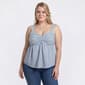Juniors Plus Derek Heart Fit and Flare Envelope Babydoll Top - image 1