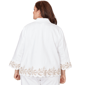 Plus Size Alfred Dunner Natural Wonder Embroidered Denim Jacket - image 2