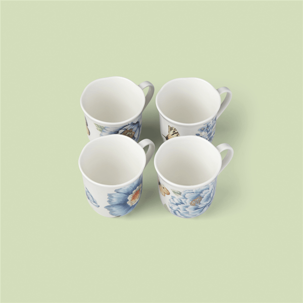 Lenox® Butterfly Meadow® Blue Mugs - Set of 4