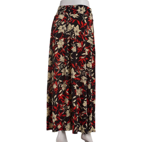 Womens NY Collection Henna Floral Maxi Skirt