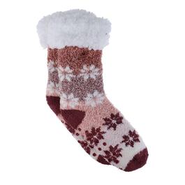 Womens Capelli New York Snowflake Slipper Socks