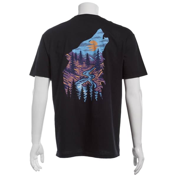 Mens Timberwolf Short Sleeve Tee - Black