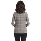 Womens Kasper Long Sleeve Two Button Plaid Notched Blazer - image 3
