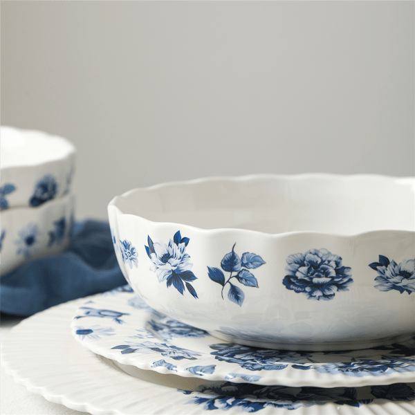 Stone Lain Fiore 4pc. New Bone China Pasta Bowl Set