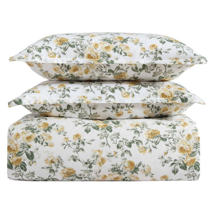 Laura Ashley Roses Cotton Duvet Cover Set