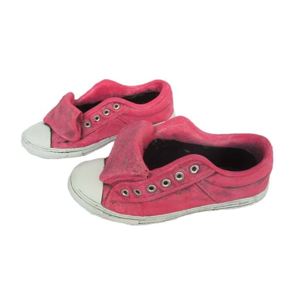 Santa's Workshop Pink Sneaker Planters - Set of 2 - image 