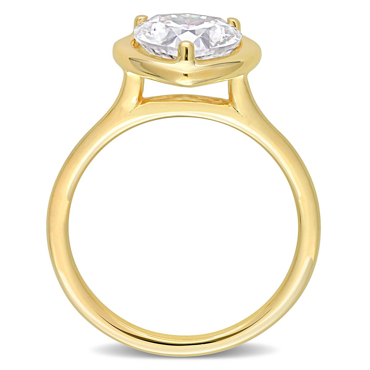 Gemstone Classics™ 10kt. Gold 2ctw. Moissanite Heart Ring