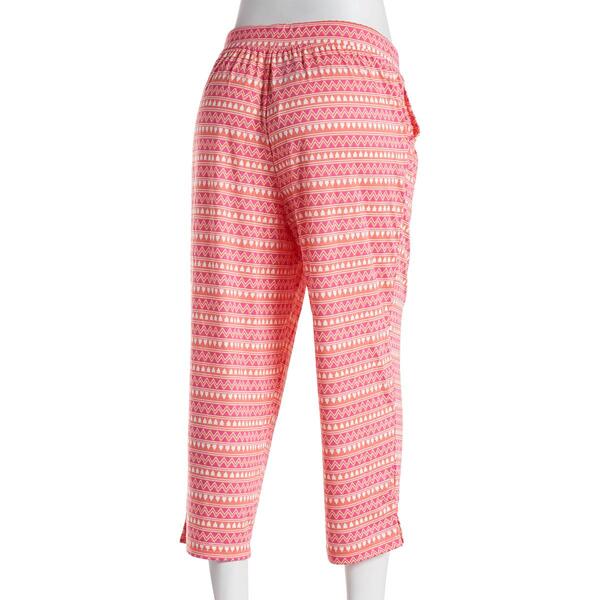 Womens Muk Luks&#174; Zipper Stripe Tribal Capri Pajama Pants