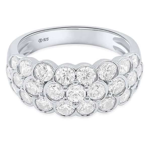 Nova Star® 2ctw. Sterling Silver Lab Grown Diamond Statement Ring