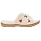 Womens Isotoner Embroidered Fruit Slide Slippers - image 2