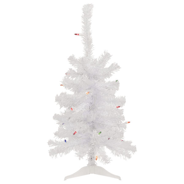 Northlight 2ft. Pre-Lit Slim Woodbury White Pine Christmas Tree