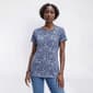 Womens Preswick & Moore(R) Short Sleeve Ditsy Floral Tee - image 1