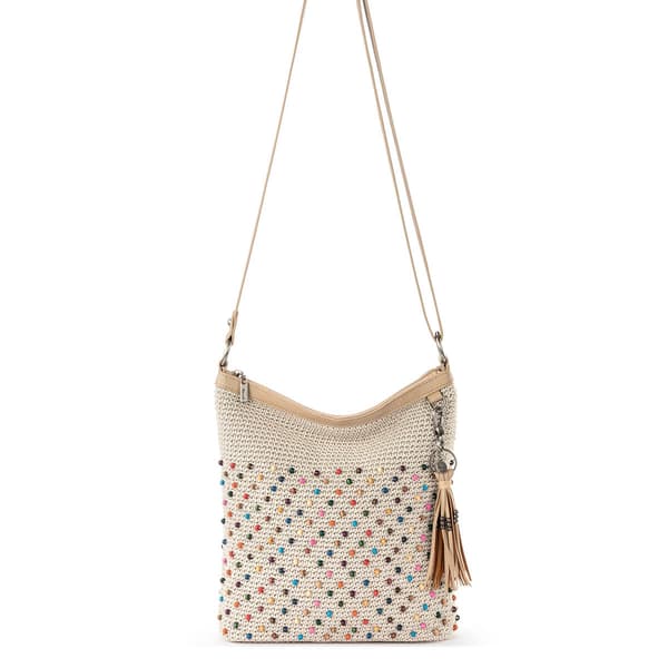 The Sak Lucia Crochet Crossbody - Ecru Multi Beads