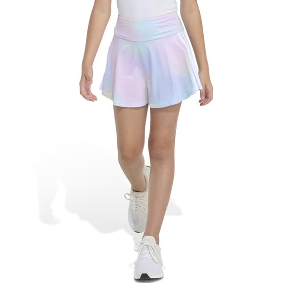 Girls (7-16) adidas(R) Ombre 3-Stripe Flounce Skort - image 
