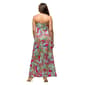Womens 24/7 Comfort Apparel Pink Paisley Strapless Maxi Dress - image 2