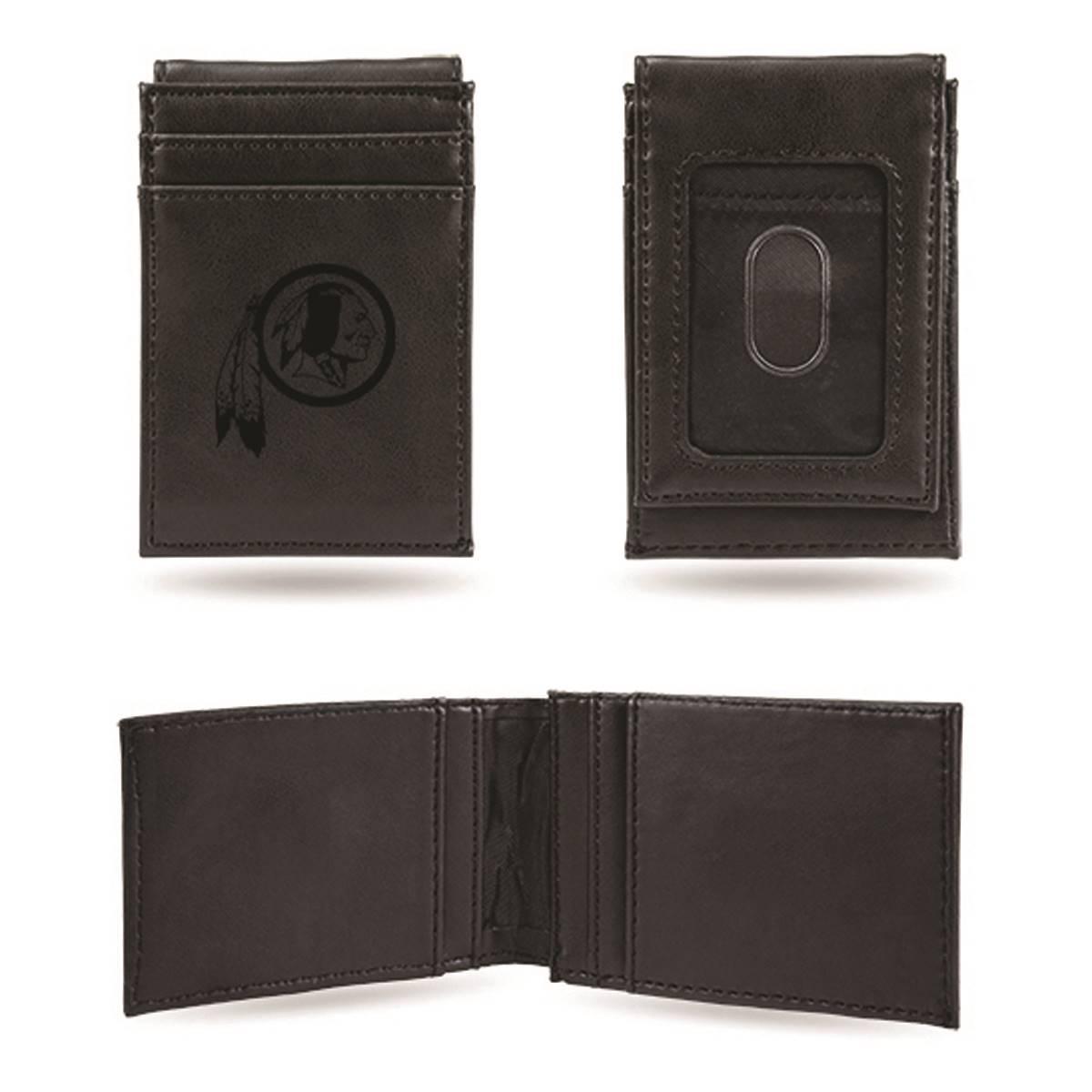 Mens NFL Washington Commanders Faux Leather Pocket Wallet