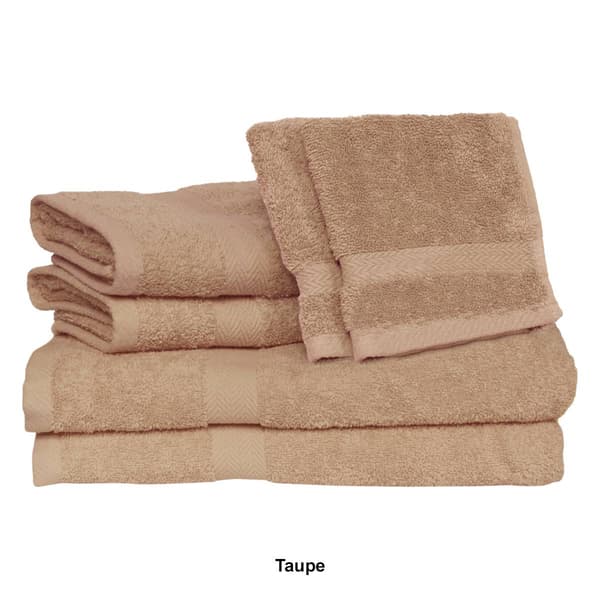 Deluxe 6pc. Solid Bath Towel Set