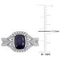 Gemstone Classics&#8482; 10kt. White Gold Lab Created Sapphire Ring - image 4